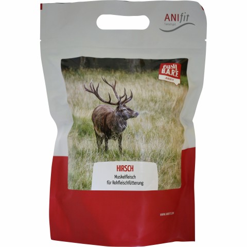 Cat Dog Accessories B.A.R.F. Easy Barf Deer (Hirsch) 350g 1 Piece -1- Anifit
